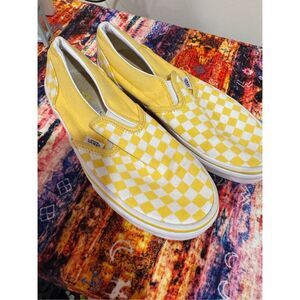 Yellow checkered vans